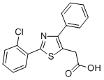 2-[2-(2-CHLOROPHENYL)-4-PHENYL-1,3-THIAZOL-5-YL]ACETIC ACID CAS#: 23821-79-6