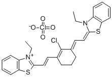 2-[2-[2-Chloro-3-[2-(3-ethyl-3H-benzthiazol-2-ylidene)-ethylidene]-1-cyclohexen-1-yl]ethenyl]-3-ethyl-benzthiazoliumper CAS#: 219595-74-1