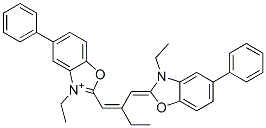 2-[2-(3-Ethyl-5-phenyl-2,3-dihydrobenzoxazole-2-ylidenemethyl)-1-butenyl]-3-ethyl-5-phenylbenzoxazole-3-ium CAS#: 17694-05-2