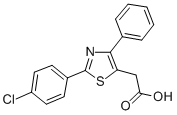 2-[2-(4-CHLOROPHENYL)-4-PHENYL-1,3-THIAZOL-5-YL]ACETIC ACID CAS#: 23821-72-9