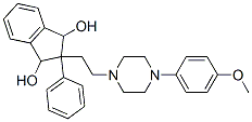 2-[2-[4-(p-Methoxyphenyl)-1-piperazinyl]ethyl]-2-phenyl-1,3-indanediol CAS#: 21569-35-7