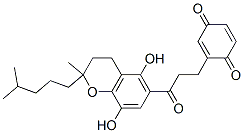 2-[2-[(5,8-Dihydroxy-2-isohexyl-2-methylchroman-6-yl)carbonyl]ethyl]-p-benzoquinone CAS#: 18227-69-5