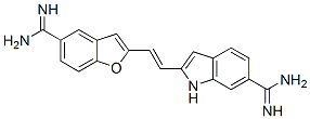 2-(2-(6-amindinoindole-2-yl)vinyl)-1-benzofuran-5-carboxamidine CAS#: 105212-30-4