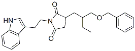 2-[2-[(Benzyloxy)methyl]butyl]-N-[2-(1H-indol-3-yl)ethyl]succinimide CAS#: 14058-66-3
