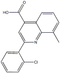 2-(2-CHLOROPHENYL)-8-METHYLQUINOLINE-4-CARBOXYLICACID CAS#: 107027-38-3