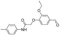 2-(2-ETHOXY-4-FORMYL-PHENOXY)-N-P-TOLYL-ACETAMIDE CAS#: 247592-65-0