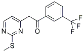 2-[2-(METHYLSULFANYL)-4-PYRIMIDINYL]-1-[3-(TRIFLUOROMETHYL)PHENYL]-1-ETHANONE CAS#: 200801-88-3