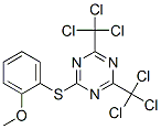 2-[(2-Methoxyphenyl)thio]-4,6-bis(trichloromethyl)-1,3,5-triazine CAS#: 24478-02-2