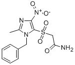 2-((2-Methyl-4-nitro-1-(phenylmethyl)-1H-imidazol-5-yl)sulfonyl)acetam ide CAS#: 110579-18-5