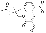 2-(2-Nitrobenzylidene)-3-oxobutanoic Acid, 2-Acetoxy-2-methylpropyl Ester CAS#: 106685-67-0