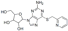 2-[2-amino-6-(pyridin-2-ylmethylsulfanyl)purin-9-yl]-5-(hydroxymethyl) oxolane-3,4-diol CAS#: 13153-28-1