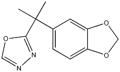 2-(2-(benzo[d][1,3]dioxol-5-yl)propan-2-yl)-1,3,4-oxadiazole CAS#: 251958-52-8