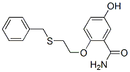 2-(2-benzylsulfanylethoxy)-5-hydroxy-benzamide CAS#: 28173-86-6
