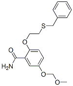 2-(2-benzylsulfanylethoxy)-5-(methoxymethoxy)benzamide CAS#: 28169-56-4