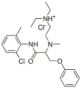 2-[(2-chloro-6-methyl-phenyl)carbamoylmethyl-(2-phenoxyethyl)amino]eth yl-diethyl-azanium chloride CAS#: 102489-54-3
