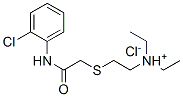 2-[(2-chlorophenyl)carbamoylmethylsulfanyl]ethyl-diethyl-azanium chlor ide CAS#: 101651-61-0
