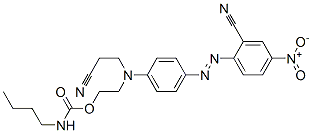 2-[(2-cyanoethyl)[4-[(2-cyano-4-nitrophenyl)azo]phenyl]amino]ethyl butylcarbamate CAS#: 15958-43-7