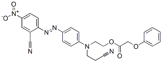 2-[(2-cyanoethyl)[4-[(2-cyano-4-nitrophenyl)azo]phenyl]amino]ethyl phenoxyacetate CAS#: 13555-64-1