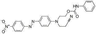 2-[(2-cyanoethyl)[p-[(p-nitrophenyl)azo]phenyl]amino]ethyl carbanilate CAS#: 15958-27-7