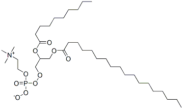 2-[(2-decanoyloxy-3-octadecanoyloxy-propoxy)-oxido-phosphoryl]oxyethyl -trimethyl-azanium CAS#: 17511-04-5