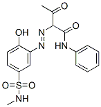 2-[[2-hydroxy-5-[(methylamino)sulphonyl]phenyl]azo]-3-oxo-N-phenylbutyramide CAS#: 21811-94-9