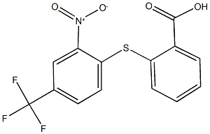 2-[2-nitro-4-(trifluoromethyl)phenyl]sulfanylbenzoate CAS#: 1545-75-1