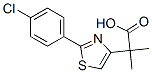 2-[2-(p-Chlorophenyl)thiazol-4-yl]-2-methylpropionic acid CAS#: 17969-68-5