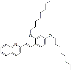2-[2,4-Bis(octyloxy)styryl]quinoline CAS#: 107787-11-1