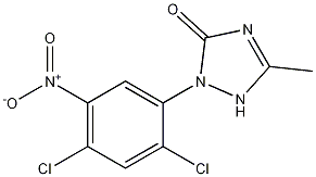 2-(2,4-Dichloro-5-nitrophenyl)-1,2-dihydro-5-methyl-3H-1,2,4-triazol-3-one CAS#: 100563-34-6
