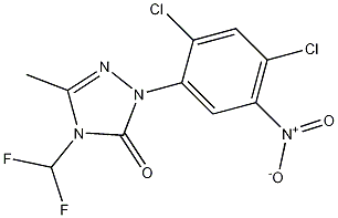 2-(2,4-Dichloro-5-nitrophenyl)-4-(difluoromethyl)-2,4-dihydro-5-methyl-3H-1,2,4-triazol-3-one CAS#: 111992-17-7