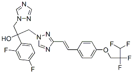 2-(2,4-Difluorophenyl)-1-(3-(4-(2,2,3,3-tetrafluoropropoxy)styryl)-1,2,4-triazol-1-yl)-3-(1,2,4-triazol- 1-yl)propan-2-ol CAS#: 103961-78-0