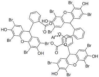 2-(2,4,5,7-tetrabromo-3,6-dihydroxyxanthen-9-yl)benzoic acid, aluminium salt CAS#: 16508-80-8