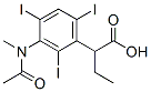 2-[2,4,6-Triiodo-3-[N-methyl(acetyl)amino]phenyl]butyric acid CAS#: 23217-82-5