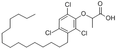 2-(2,4,6-trichloro-3-pentadecyl-phenoxy)propanoic acid CAS#: 111253-99-7