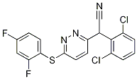 2-(2,6-dichlorophenyl)-2-(6-(2,4-difluorophenylthio)pyridazin-3-yl)acetonitrile CAS#: 209412-22-6