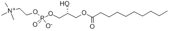 2-[[(2R)-3-decanoyloxy-2-hydroxypropoxy]-hydroxyphosphoryl]oxyethyl-trimethylazanium CAS#: 22248-63-1