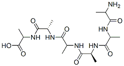 2-[[(2S)-2-[2-[[(2S)-2-[2-(2-aminopropanoylamino)propanoylamino]propanoyl]amino]propanoylamino]propanoyl]amino]propanoic acid CAS#: 111652-29-0