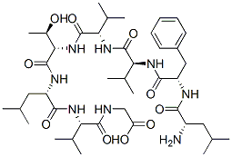 2-[[(2S)-2-[[(2S)-2-[[(2S,3R)-2-[[(2S)-2-[[(2S)-2-[[(2S)-2-[[(2S)-2-am ino-4-methyl-pentanoyl]amino]-3-phenyl-propanoyl]amino]-3-methyl-butan oyl]amino]-3-methyl-butanoyl]amino]-3-hydroxy-butanoyl]amino]-4-methyl -pentanoyl]amino]-3-methyl-butanoyl]amino]acetic acid CAS#: 101848-26-4