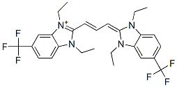 2-[3-[1,3-diethyl-1,3-dihydro-5-(trifluoromethyl)-2H-benzimidazol-2-ylidene]-1-propenyl]-1,3-diethyl-5-(trifluoromethyl)-1H-benzimidazolium CAS#: 23313-92-0