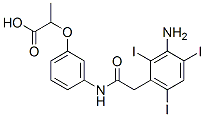 2-[3-[[2-(3-amino-2,4,6-triiodo-phenyl)acetyl]amino]phenoxy]propanoic acid CAS#: 22708-54-9