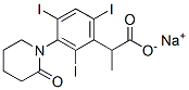 2-[3-(2-Oxopiperidino)-2,4,6-triiodophenyl]propionic acid sodium salt CAS#: 21762-28-7