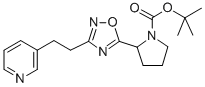 2-[3-(2-PYRIDIN-3-YL-ETHYL)-[1,2,4]OXADIAZOL-5-YL]-PYRROLIDINE-1-CARBOXYLIC ACID TERT-BUTYL ESTER CAS#: 287963-69-3