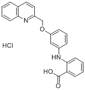 2-[[3-(2-QUINOLINYLMETHOXY)PHENYL]AMINO]BENZOIC ACID HYDROCHLORIDE CAS#: 105350-26-3