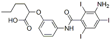 2-[3-[(3-amino-2,4,6-triiodo-benzoyl)amino]phenoxy]hexanoic acid CAS#: 22708-42-5