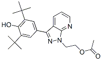 2-(3-(3,5-di-tert-butyl-4-hydroxyphenyl)-1H-pyrazolo(3,4-b)pyridin-1-yl)ethyl acetate CAS#: 114319-11-8