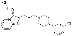 2-[3-[4-(3-chlorophenyl)piperazin-1-yl]propyl]-1,2,4-triazolo[4,3-a]pyridin-3(2H)-one hydrochloride CAS#: 19666-36-5