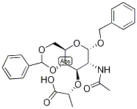 2-(3-ACETAMIDO-2-BENZYL-4,6,OBENZYLIDENE-ALPHA-D-GLUCOPYRNOSID-4-YLOXY)PROPIONIC ACID CAS#: 2862-03-5