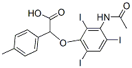 2-[3-(Acetylamino)-2,4,6-triiodophenoxy]-2-(p-tolyl)acetic acid CAS#: 23189-44-8