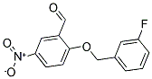 2-[(3-FLUOROBENZYL)OXY]-5-NITROBENZALDEHYDE CAS#: 219539-49-8