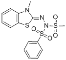 2-(3-Methyl-2-benzothiazidinylidene)-1-methylsulfonyl-1-phenylsulfonylhydrazine CAS#: 13545-96-5